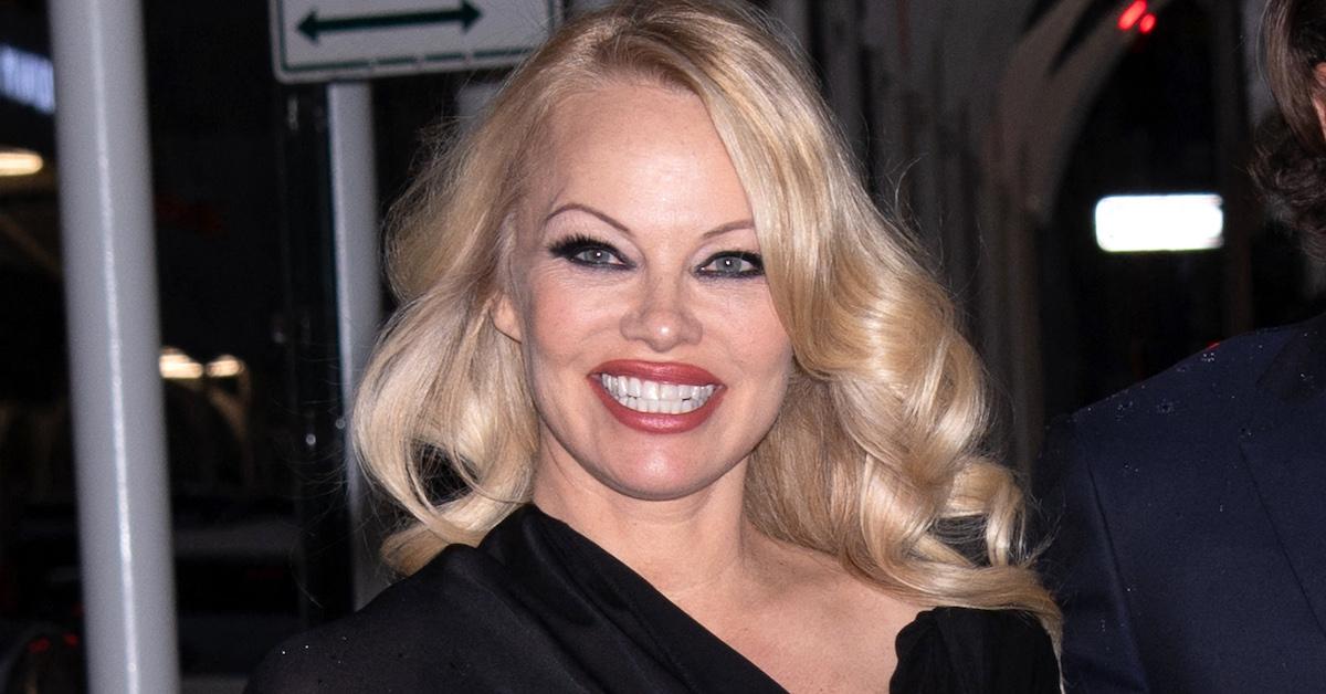 pamela anderson smiling