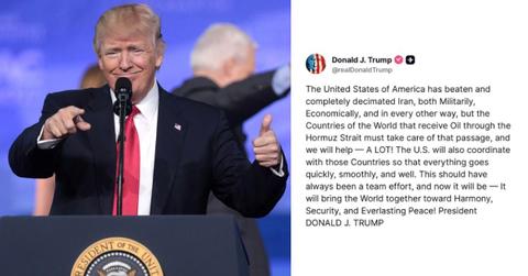 Donald Trump at an event