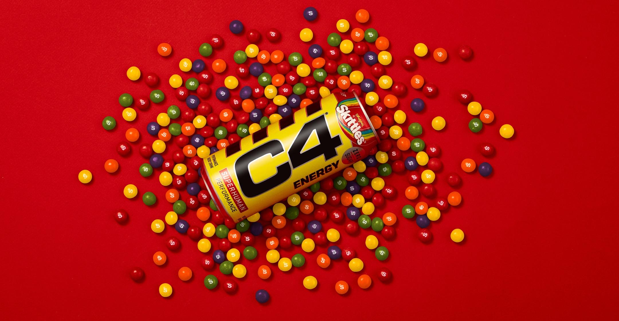 C4 Energy Drink Teams Up With Skittles For New Sugar-Free Flavor