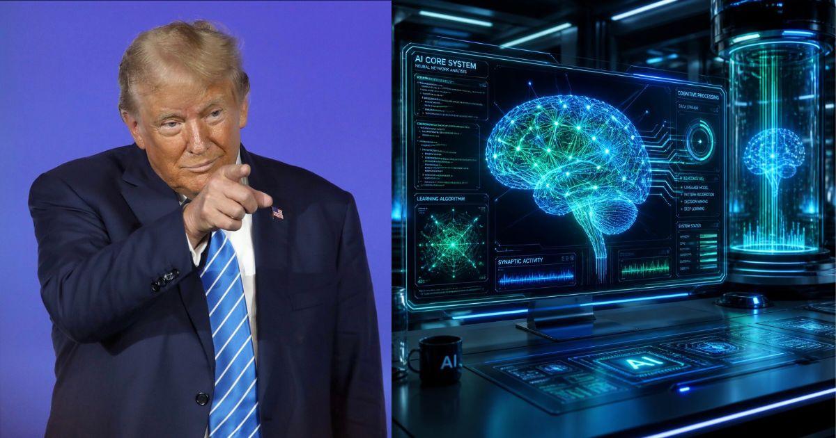 Donald Trump; An image representing the rise of AI