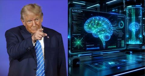 Donald Trump; An image representing the rise of AI
