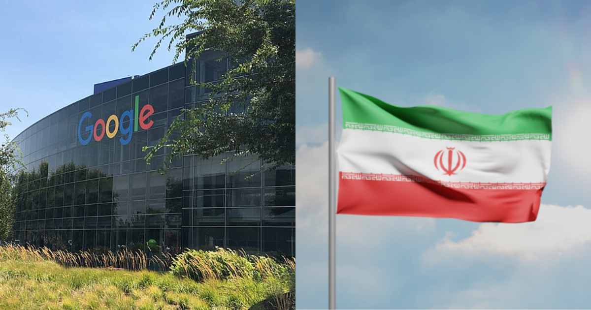 Google-Iranian flag