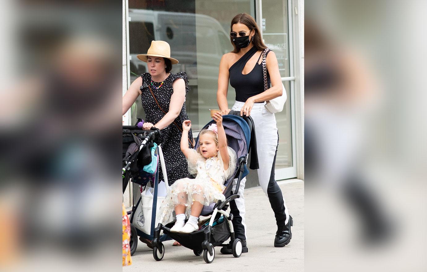 irina shayk takes daughter lea for walk in nyc