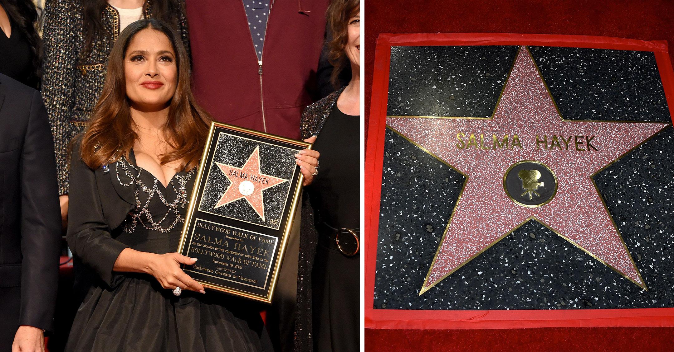 salma hayek hollywood walk of fame ceremony pp