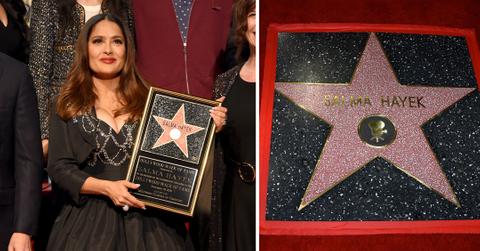 salma hayek hollywood walk of fame ceremony pp