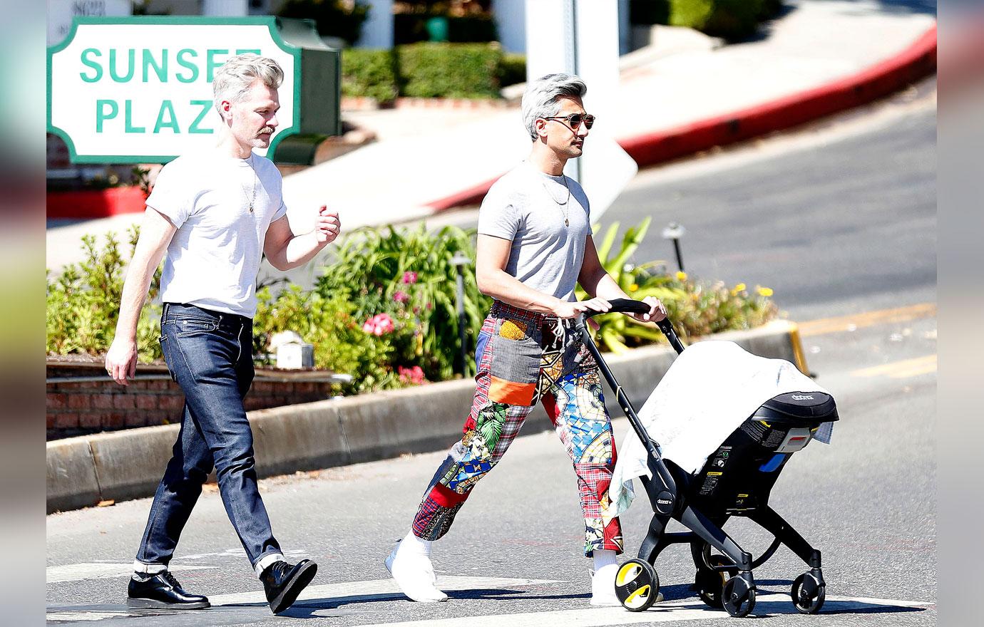 Tan France & His Husband Go For A Stroll With 2-Month-Old Son Ismail: Pics