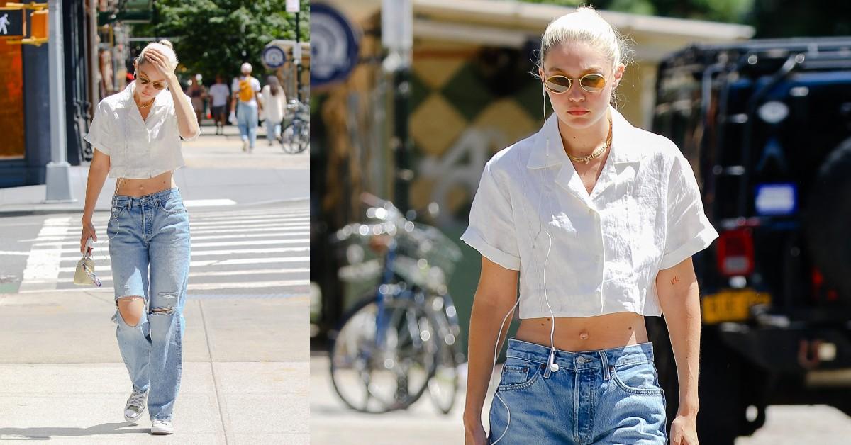 Gigi Hadid's Toned Abs Street Style