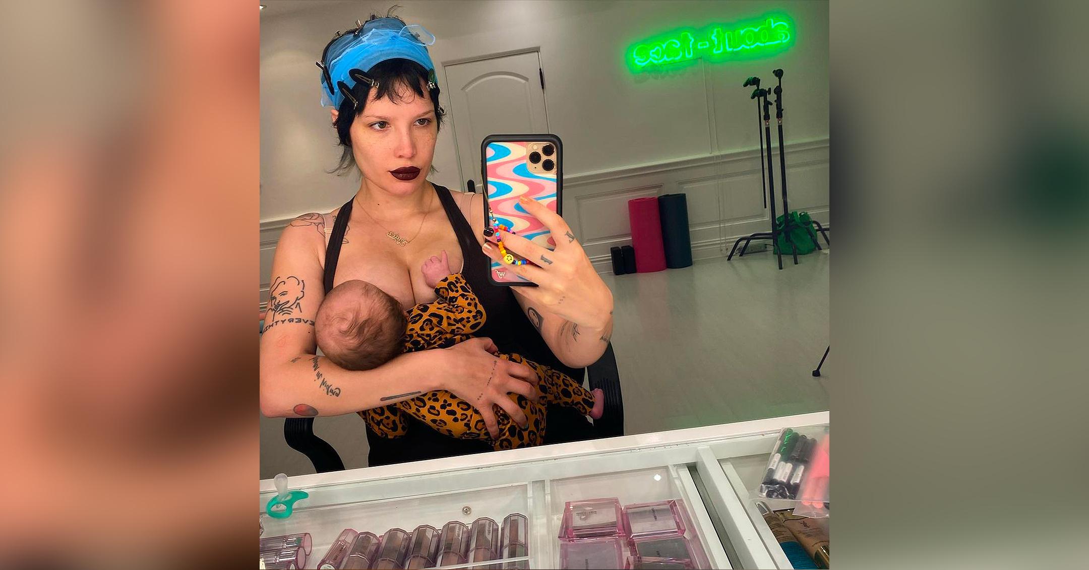 halsey admits struggle to find personal style post pregnancy body still changing