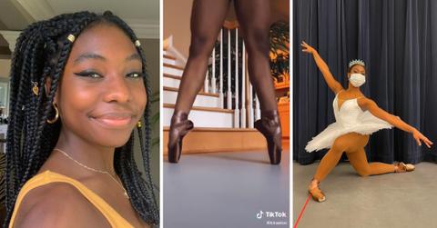 ballerina kira robinson pointe shoes match skin tone tiktok mh