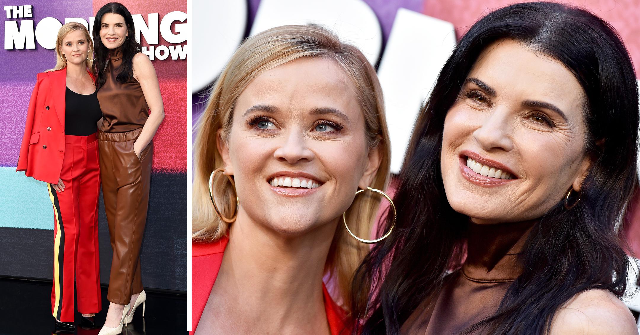 reese witherspoon and julianna margulies attend the morning show photocall