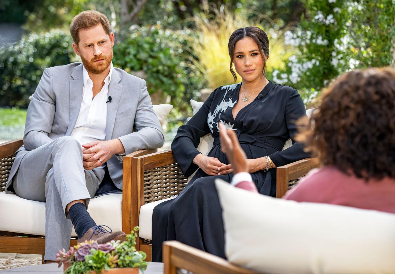 prince harry meghan markle oprah interview year in photos