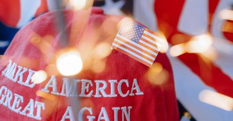 A Make America Great Again (MAGA) cap