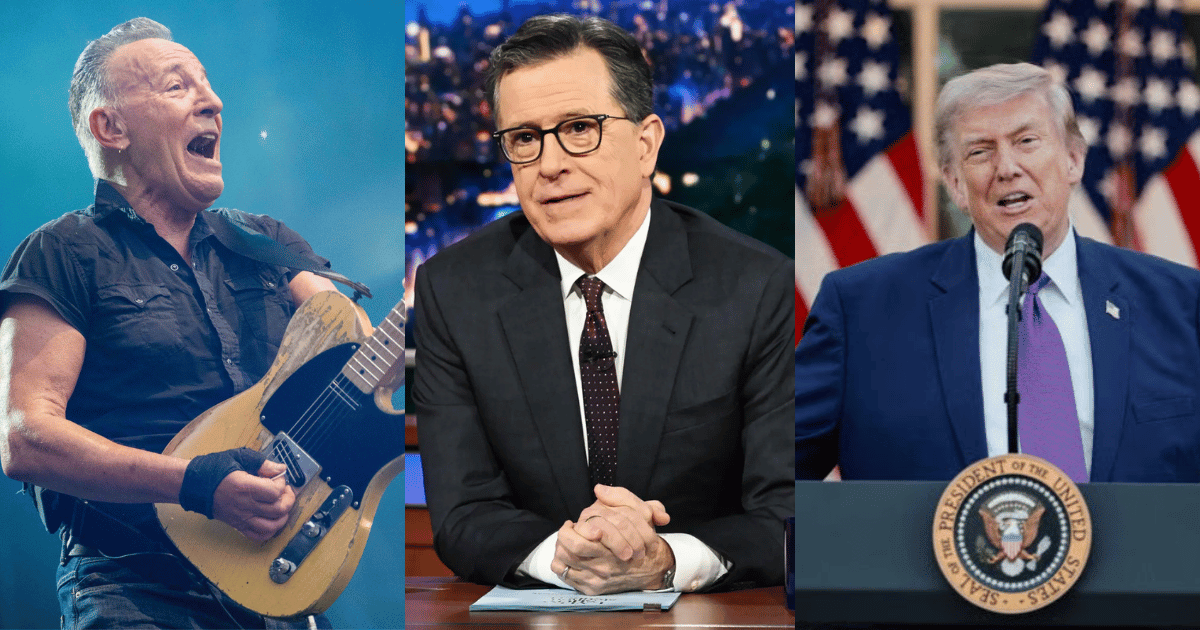 Bruce Springsteen; Stephen Colbert; Donald Trump