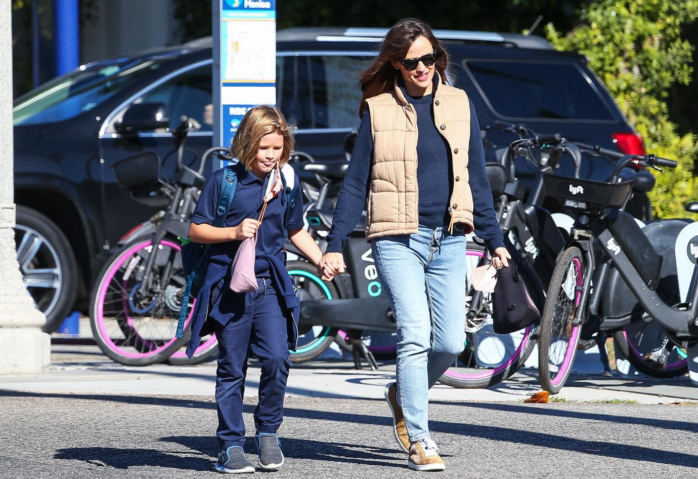 jennifer garner out with her son samuel in santa monica