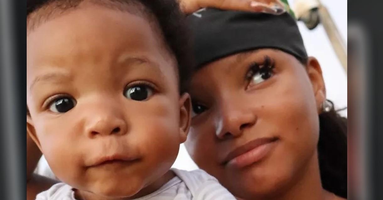 halle bailey gushes over excited she is take her baby son halo disneyland