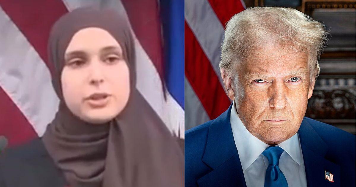 Sameerah Munshi and Donald Trump