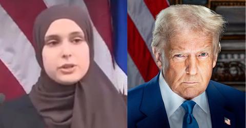 Sameerah Munshi and Donald Trump