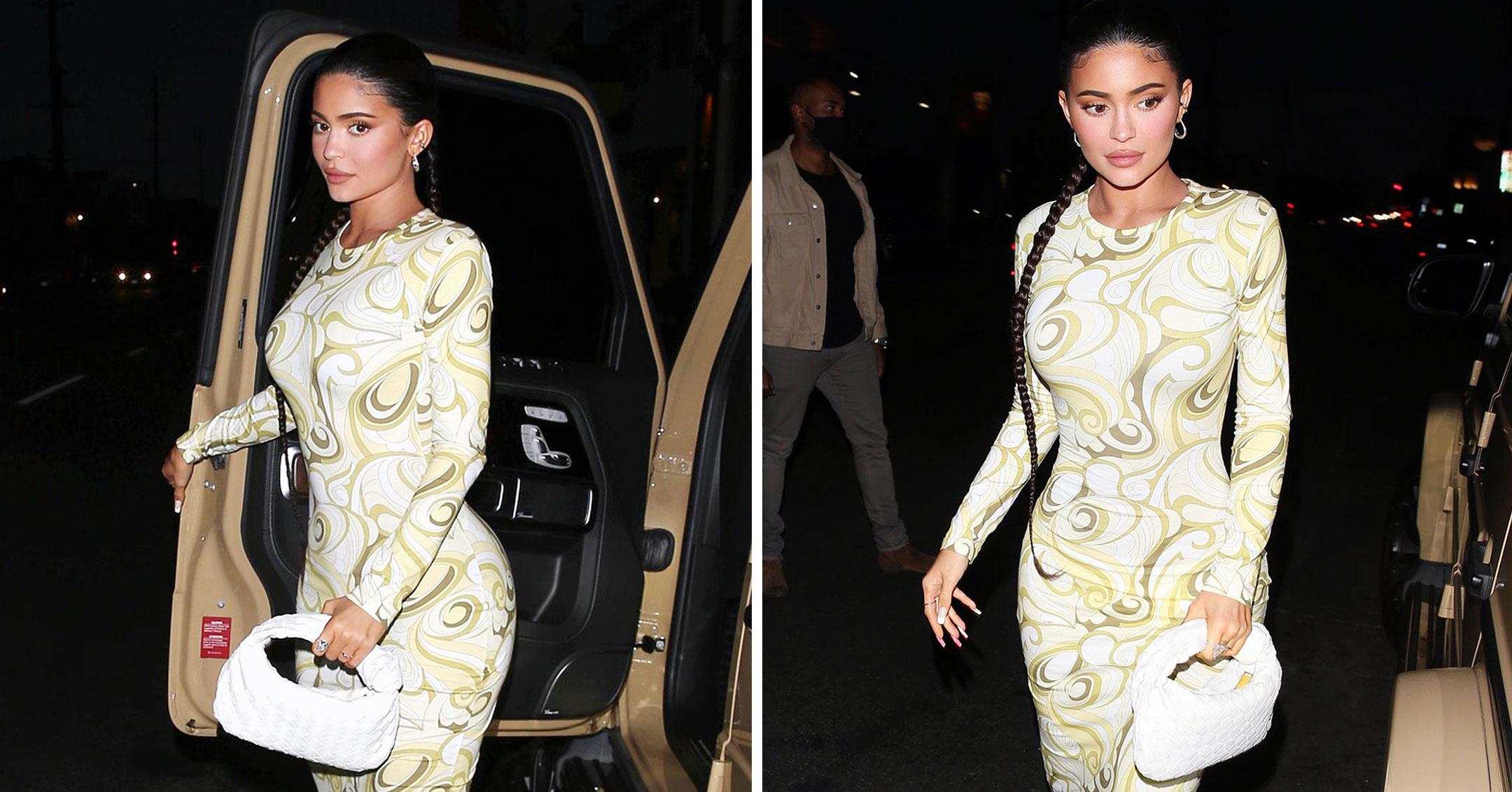 kylie jenner steps out at nobu mh