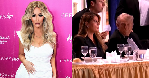 Aubrey O'Day; Donald Trump at the WHCA dinner