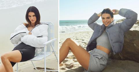 kendall jenner alo holiday jackets and coats campaign fall mh