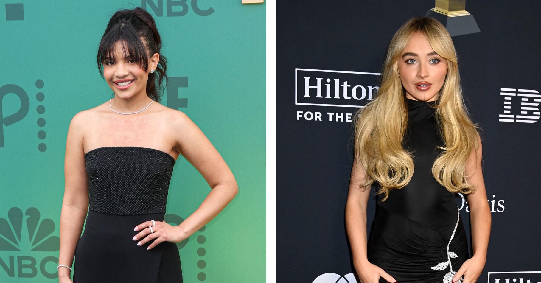 Composite photo of Nikki Rodriguez and Sabrina Carpenter. 