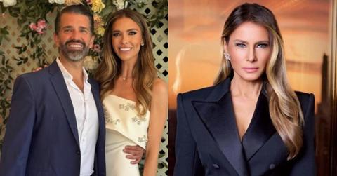 Donald Trump Jr. and Bettina Anderson; Melania Trump