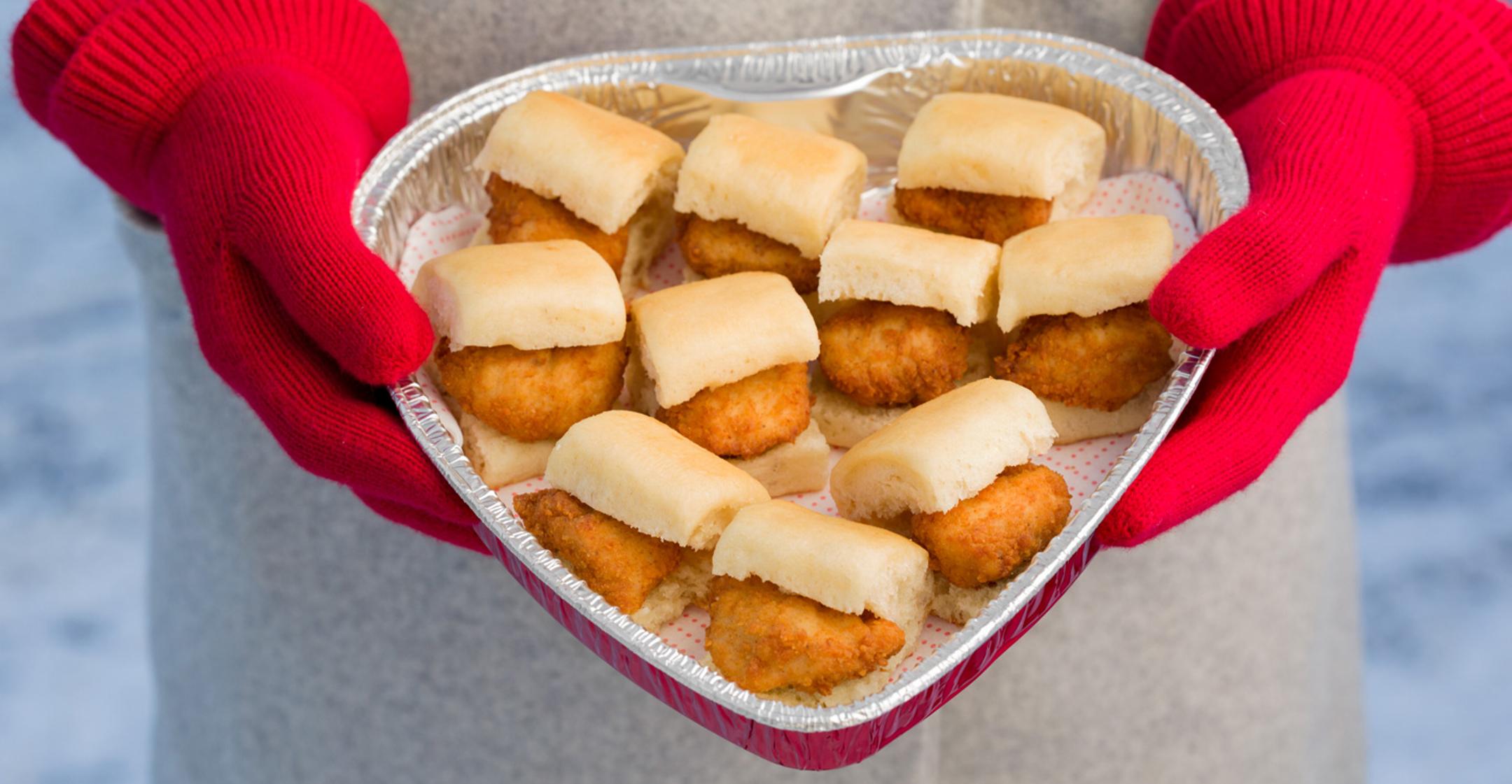 heart shaped tray chick fil a nuggets