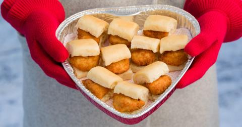 heart shaped tray chick fil a nuggets