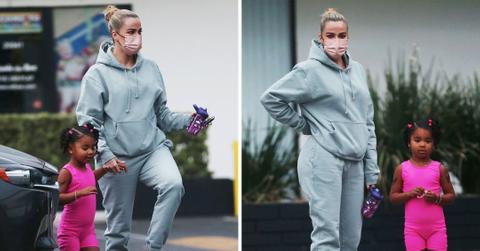 khloe kardashian takes her daughter true to her dance class pp