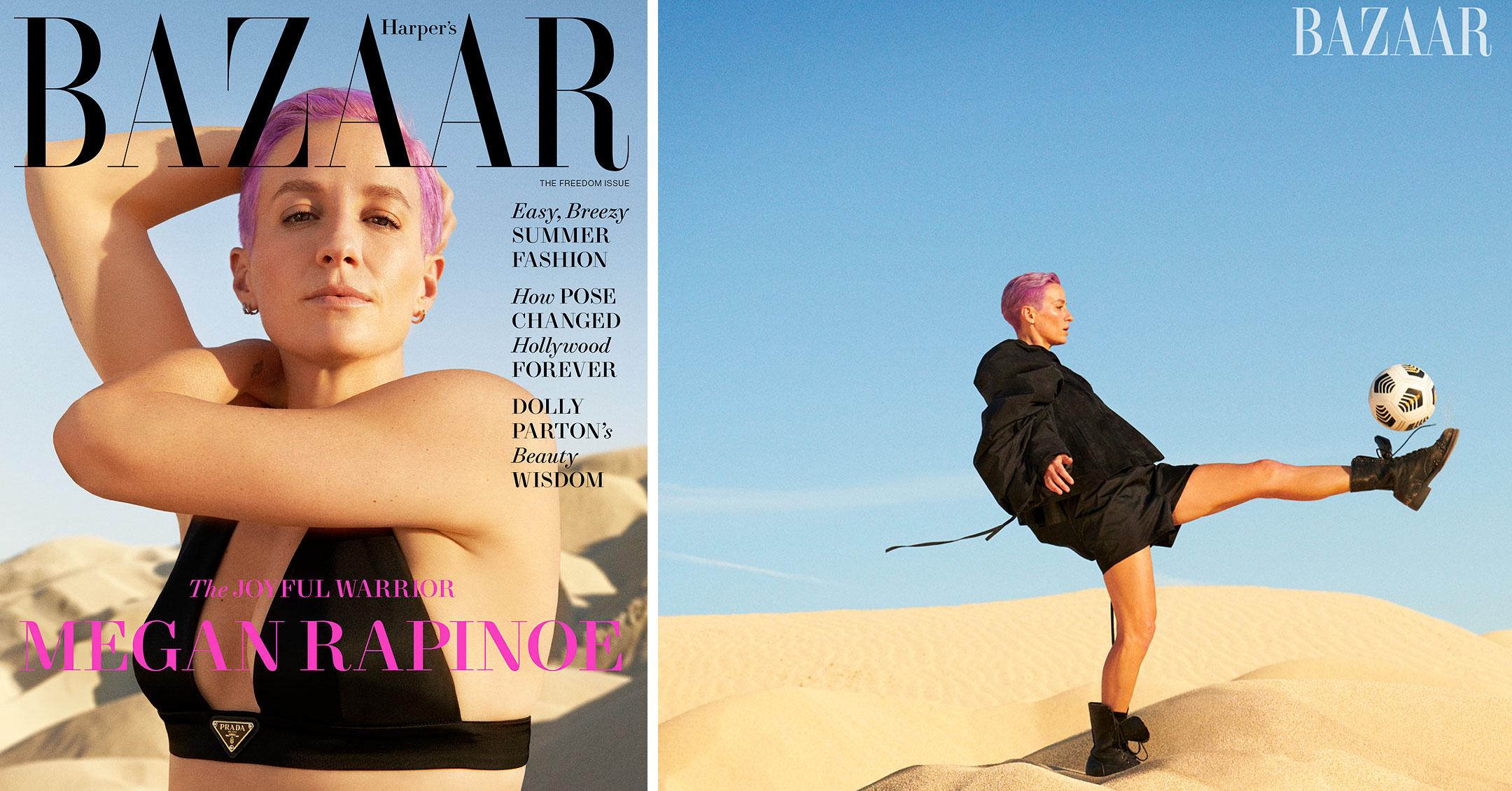 megan rapinoe covers harpers bazaar june july freedom issue mh