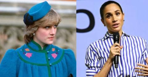 Princess Diana and Meghan Markle