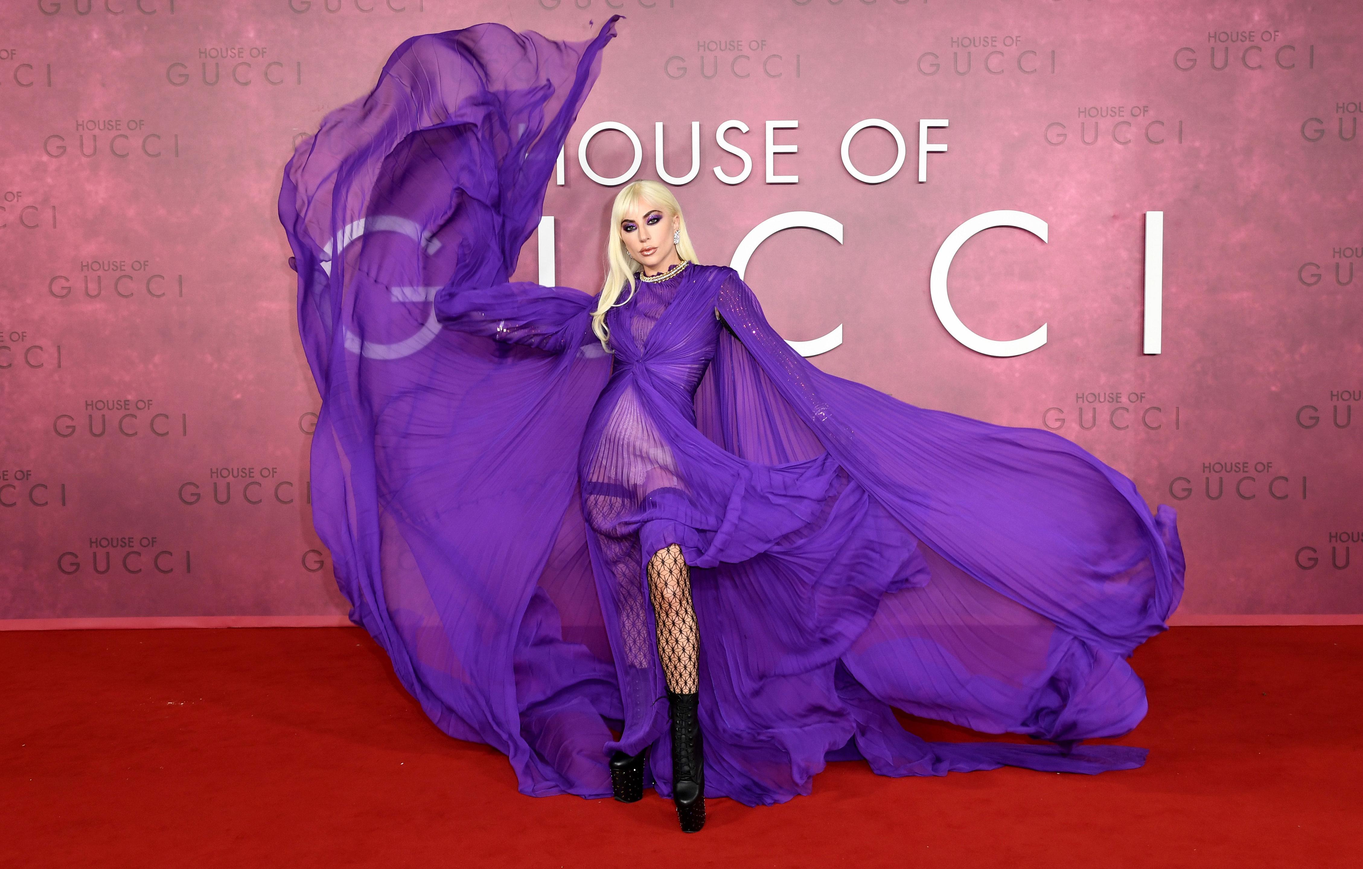 lady gaga adam driver jared leto at uk premiere of house of gucci