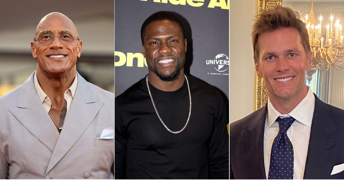 Dwayne Johnson; Kevin Hart; Tom Brady