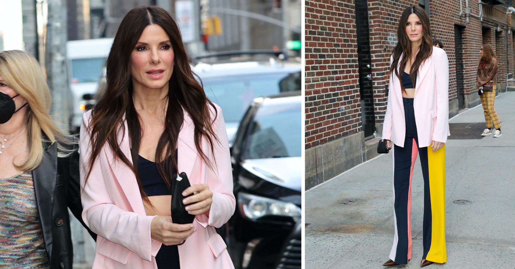 sandra bullock at colbert pp