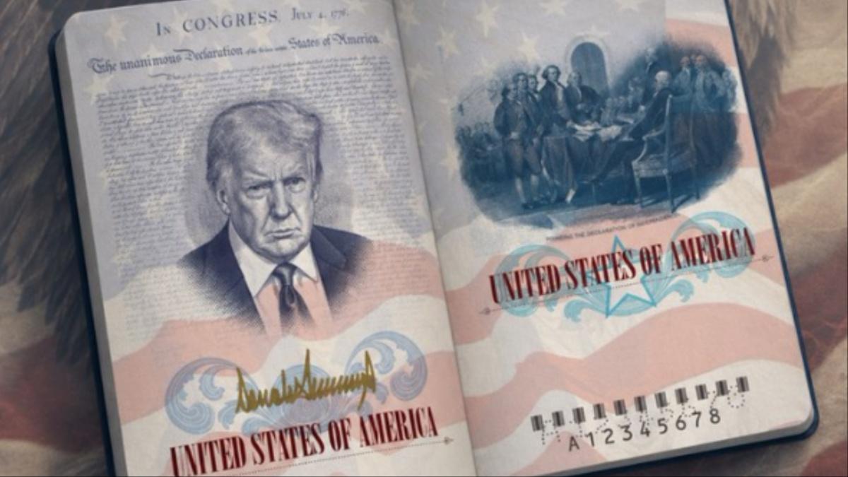 Donald Trump's image on upcoming U.S passports.