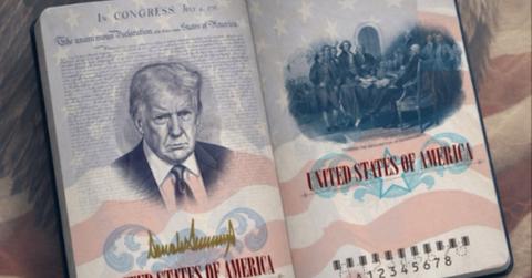 Donald Trump's image on upcoming U.S passports.