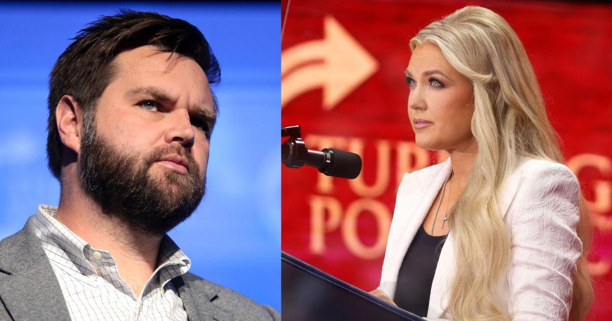 JD Vance and Erika Kirk 