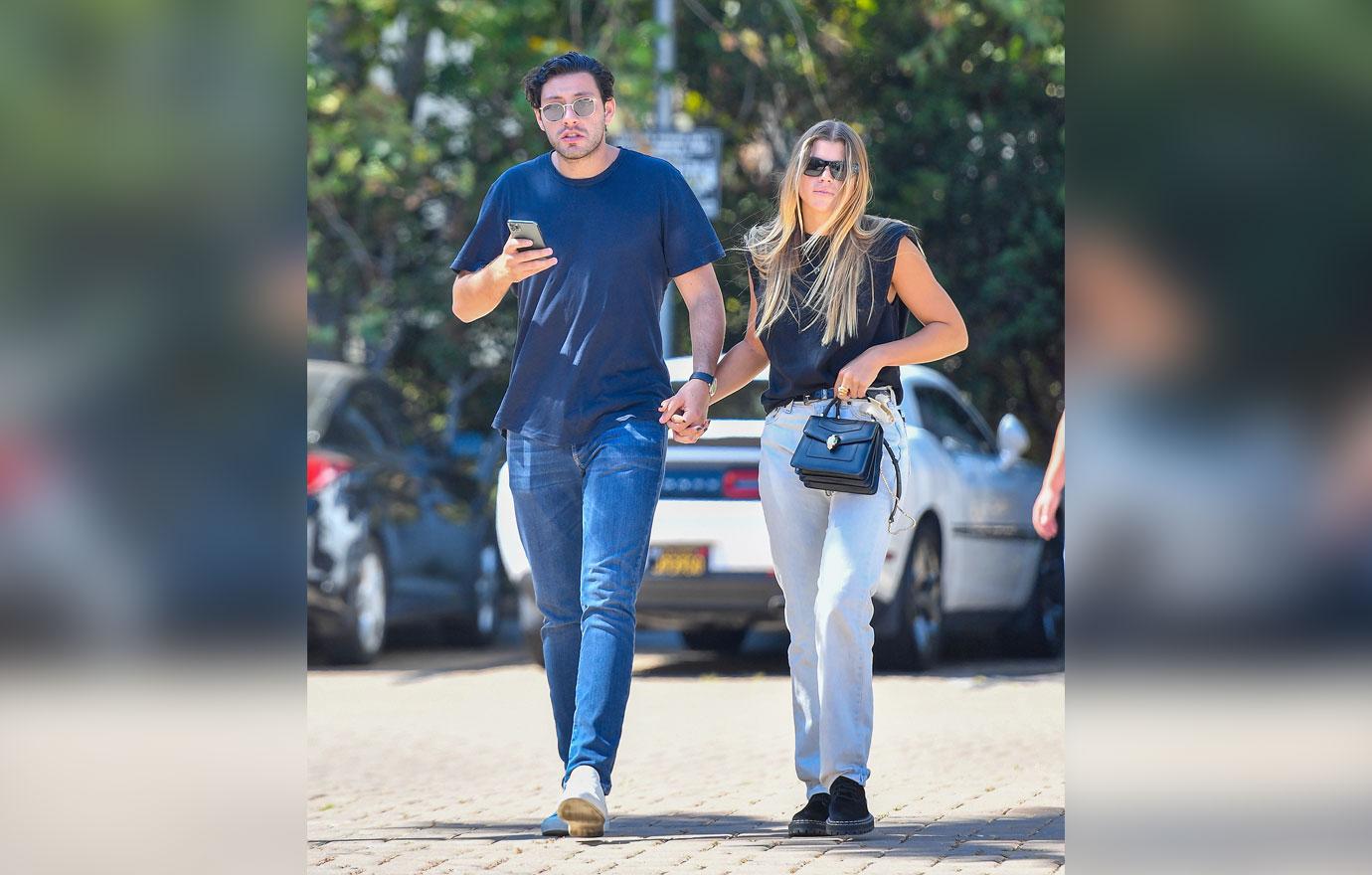 sofia richie and boyfriend elliot grange step out for lunch in malibu