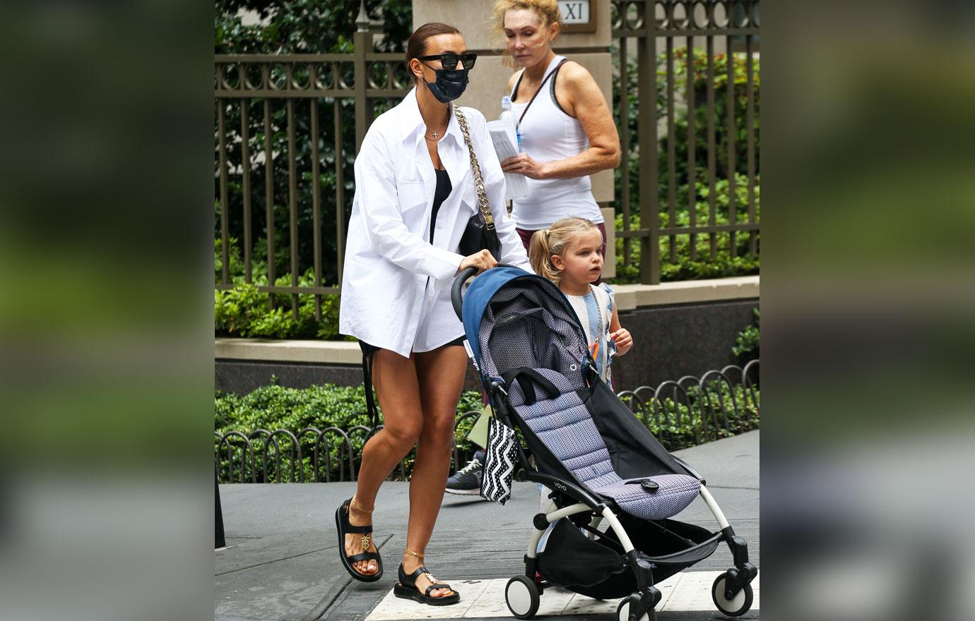 irina shayk and her daughter lea cooper seen out and about in nyc mh