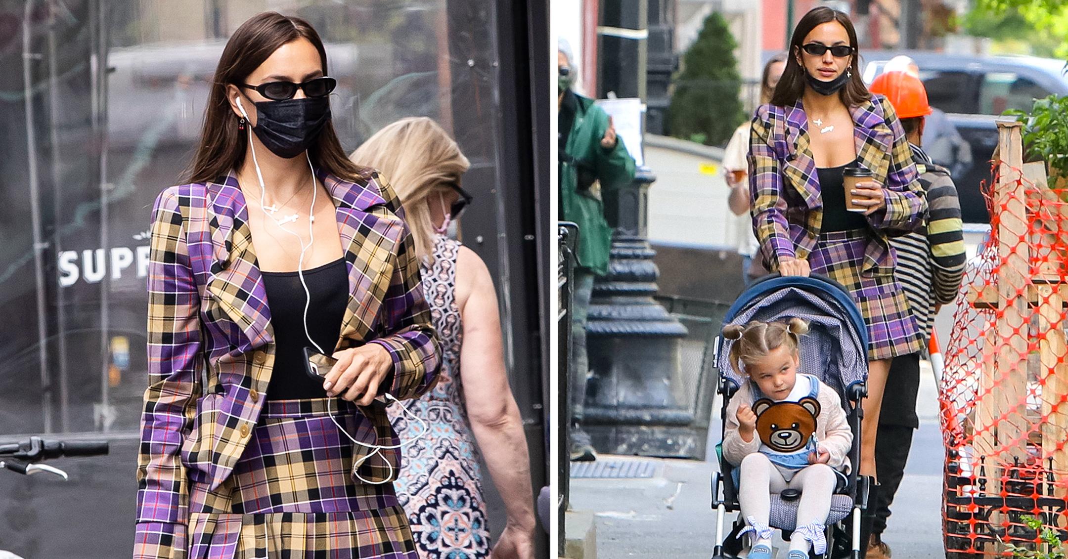 irina shayk and her daughter lea cooper in nyc