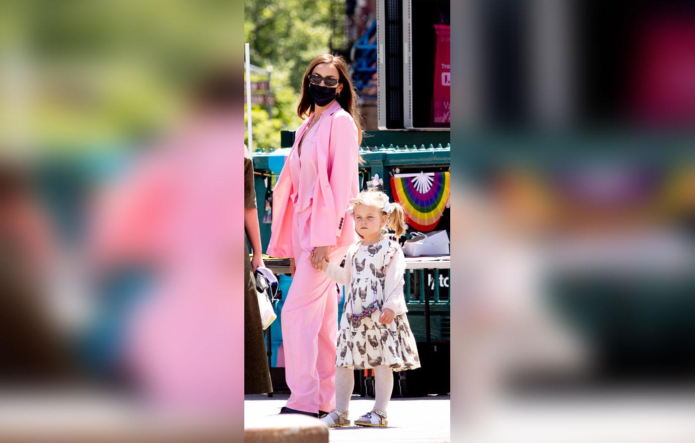 irina shayk and daughter lea cooper in greenwich village