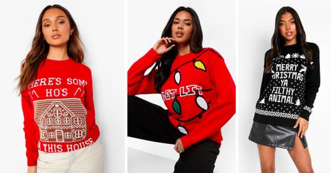 the best sweaters for christmas from boohoo
