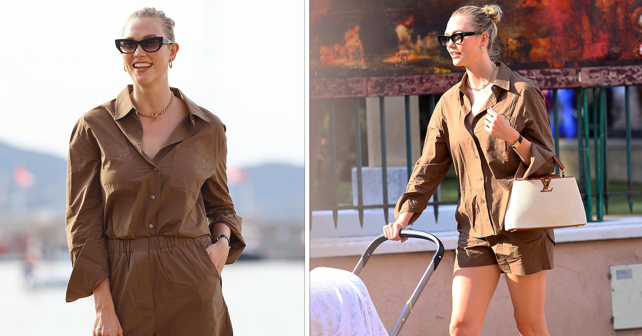 karlie kloss out with son in st tropez