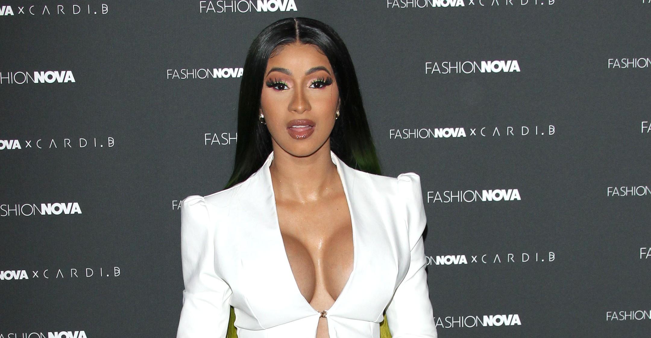 cardi b hits back at haters shows off makeup free face