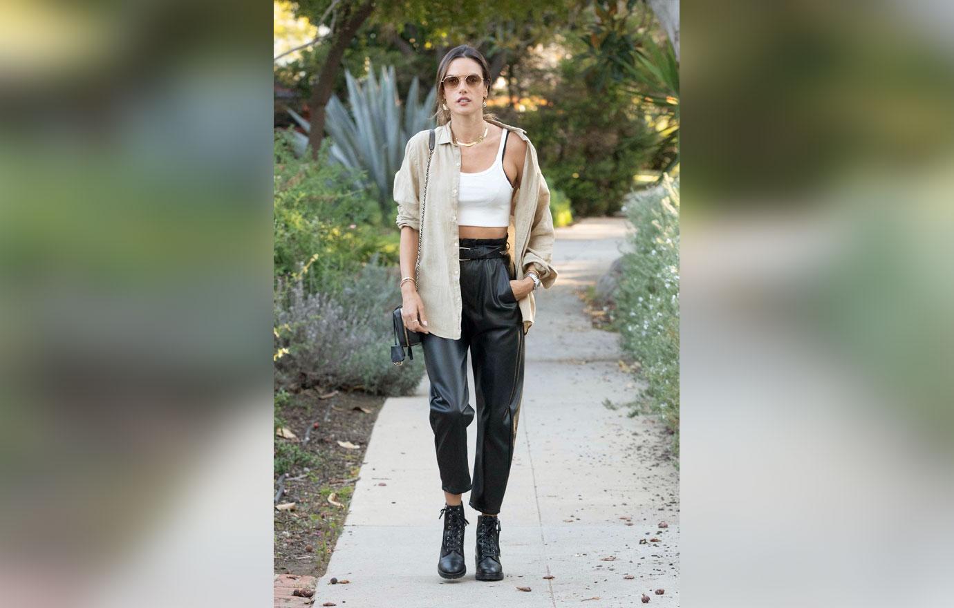 alessandra ambrosio out and about in la