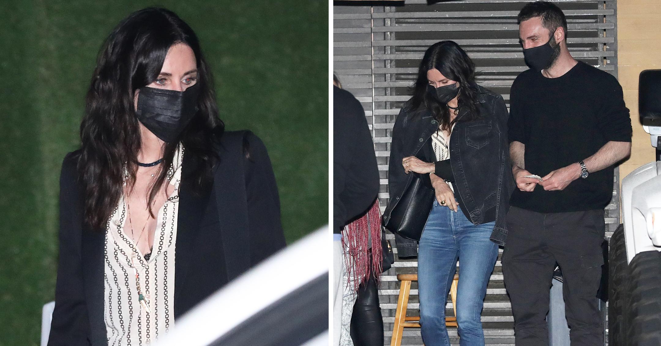 courteney cox and johnny mcdaid have a romantic dinner date at nobu malibu mh