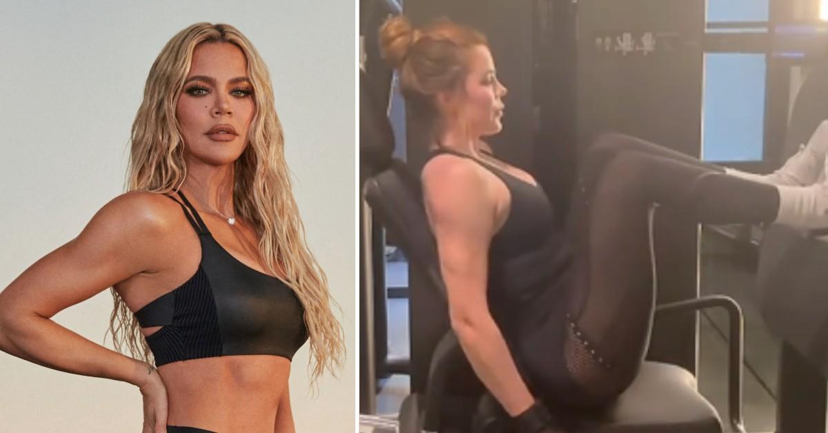 khloe kardashian hurt sidelined fitness routine  months pp