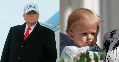Internet mocks Donald Trump for sharing AI-generated image of his grandson