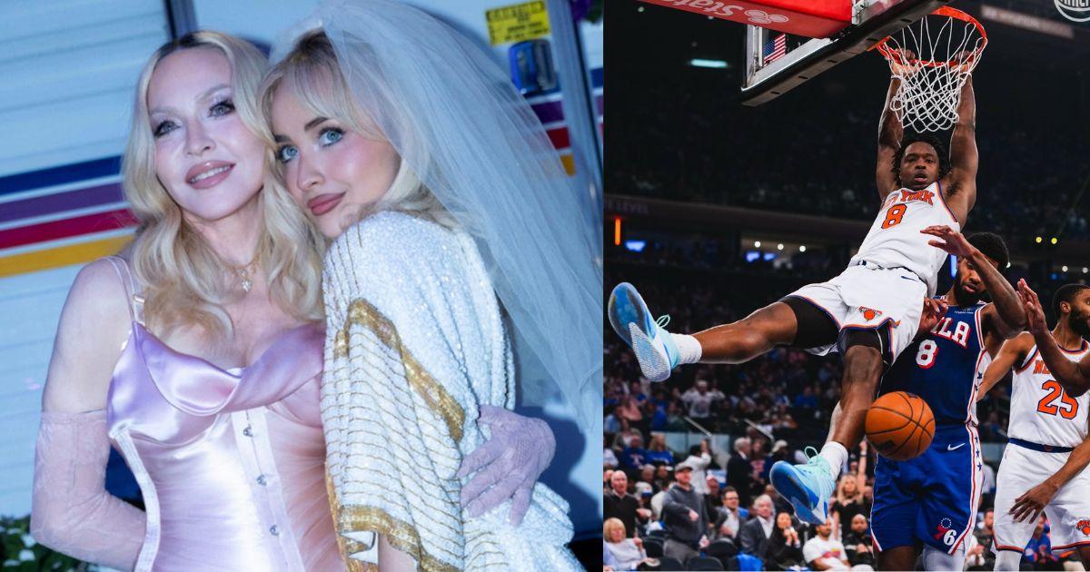 Madonna and Sabrina Carpenter; OG Anunoby