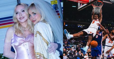Madonna and Sabrina Carpenter; OG Anunoby